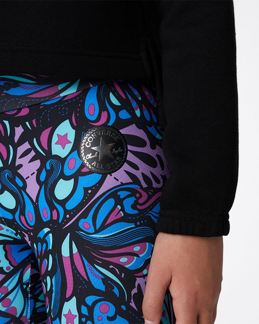 Girls' Converse High-Rise Kaleidoscope Leggings Purple | AU 8EC60T